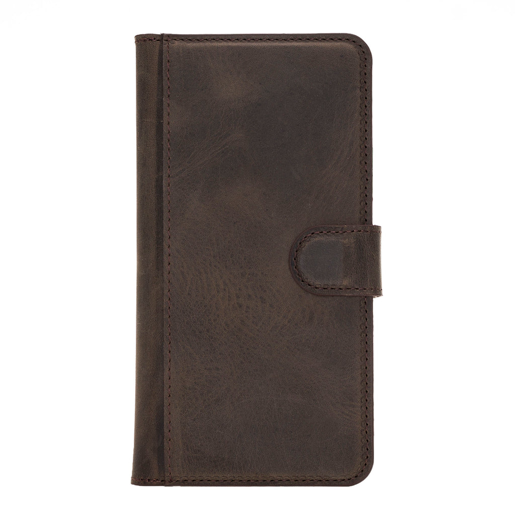 iPhone 11 Pro Max Mocha Leather Detachable Dual 2-in-1 Wallet Case with Card Holder - Hardiston - 5