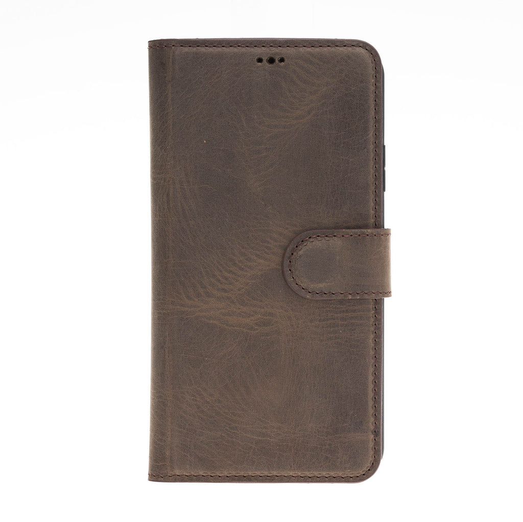 iPhone 11 Pro Max Mocha Leather Detachable 2-in-1 Wallet Case with Card Holder - Hardiston - 2