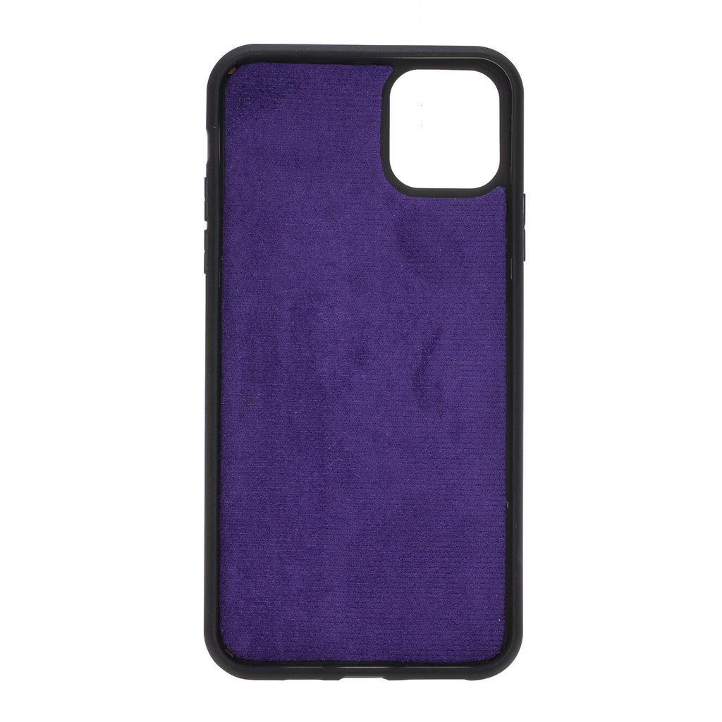 iPhone 11 Pro Max Purple Leather Detachable Dual 2-in-1 Wallet Case with Card Holder - Hardiston - 8