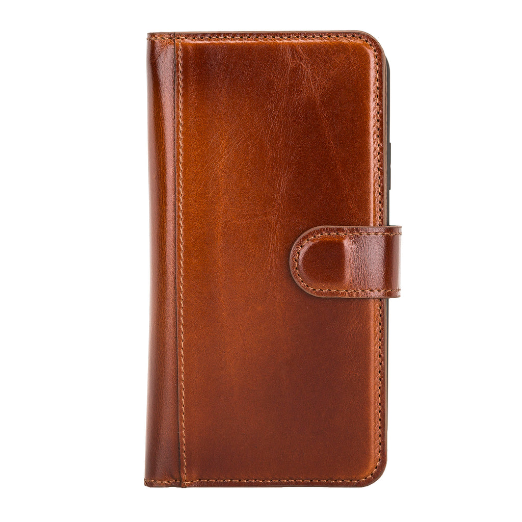 iPhone 11 Pro Max Russet Leather Detachable Dual 2-in-1 Wallet Case with Card Holder - Hardiston - 5