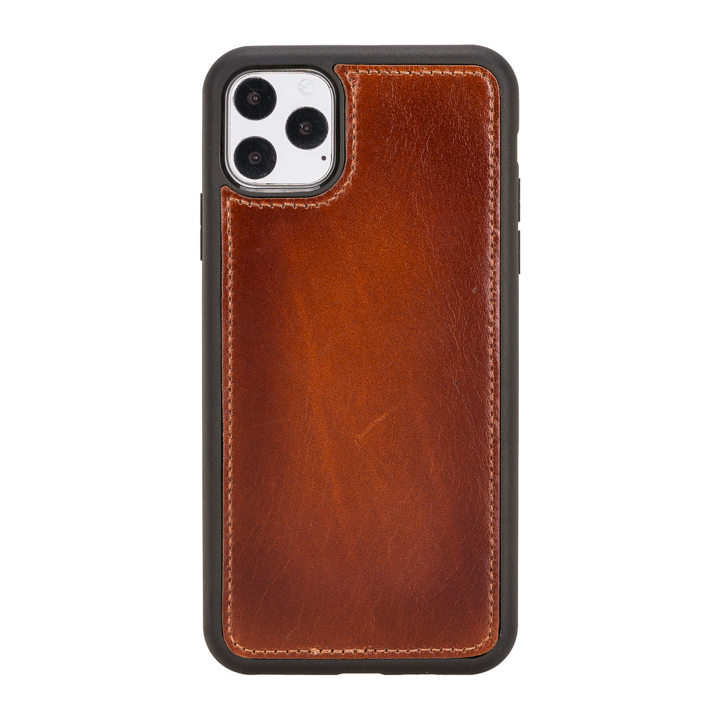 iPhone 11 Pro Max Russet Leather Detachable Dual 2-in-1 Wallet Case with Card Holder - Hardiston - 7