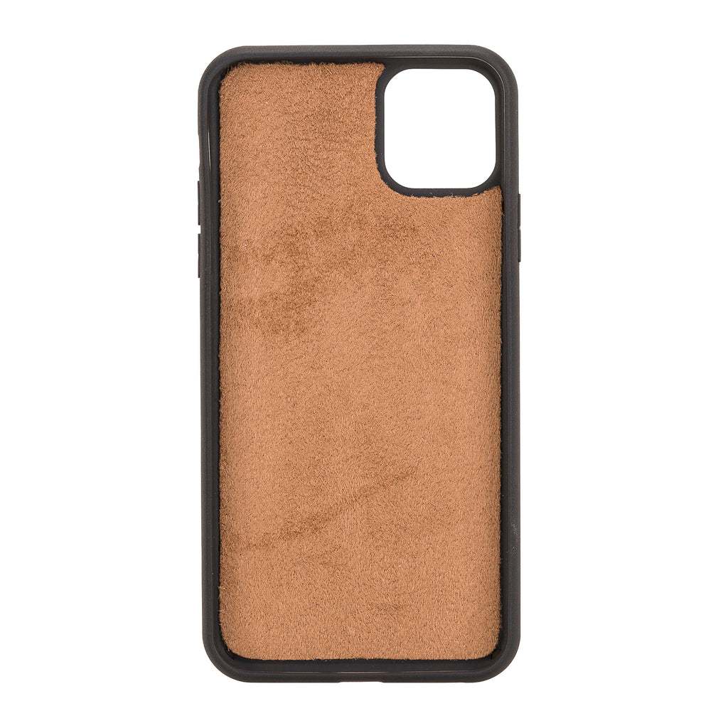 iPhone 11 Pro Max Russet Leather Detachable Dual 2-in-1 Wallet Case with Card Holder - Hardiston - 8