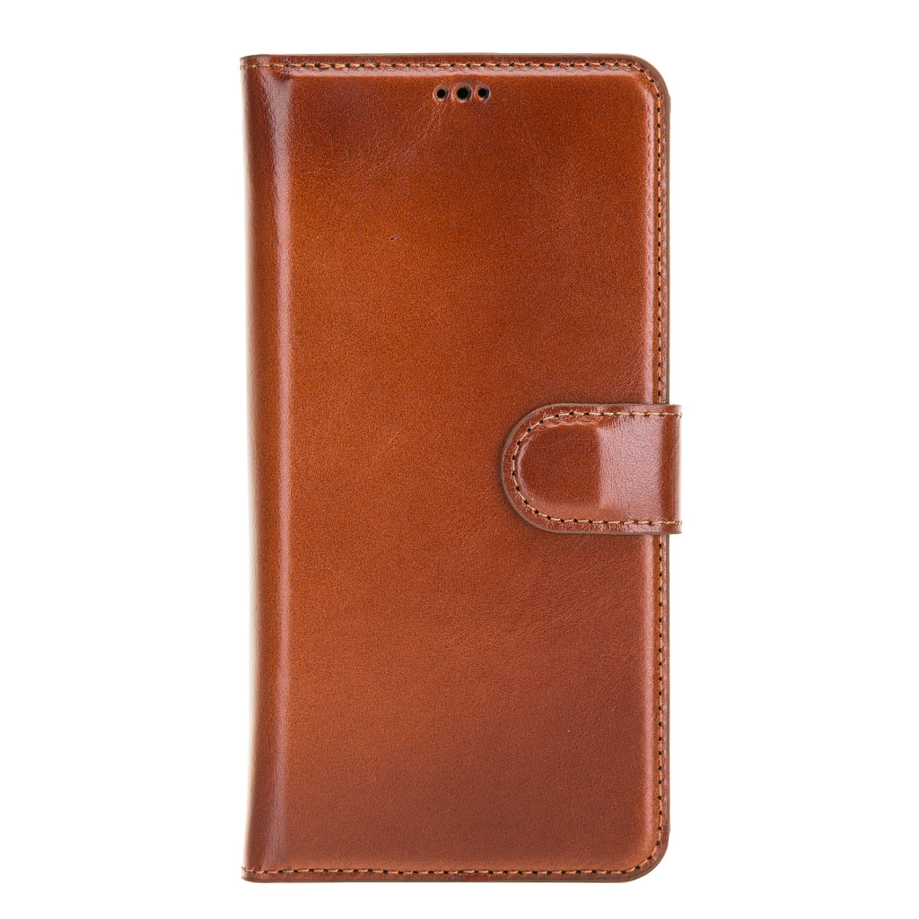 iPhone 11 Pro Max Russet Leather Detachable 2-in-1 Wallet Case with Card Holder - Hardiston - 2