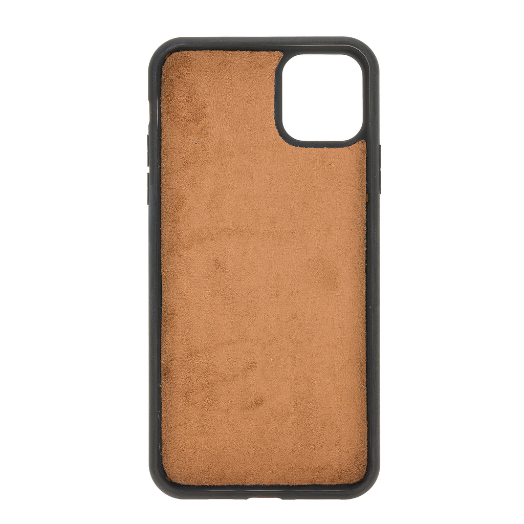 iPhone 11 Pro Max Russet Leather Detachable 2-in-1 Wallet Case with Card Holder - Hardiston - 5