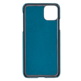 iPhone 11 Pro Max Turquoise Leather Snap-On Case with Card Holder - Hardiston - 3