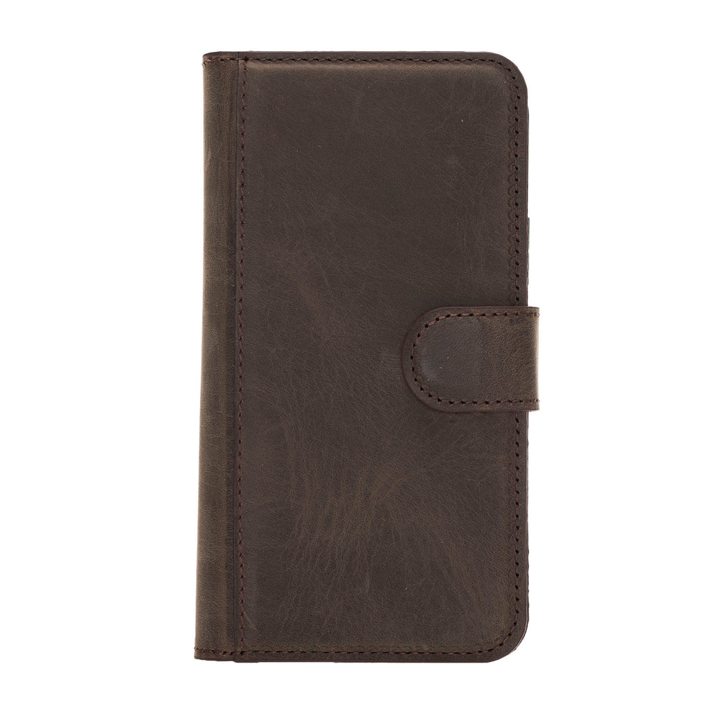 iPhone 11 Pro Mocha Leather Detachable Dual 2-in-1 Wallet Case with Card Holder - Hardiston - 3