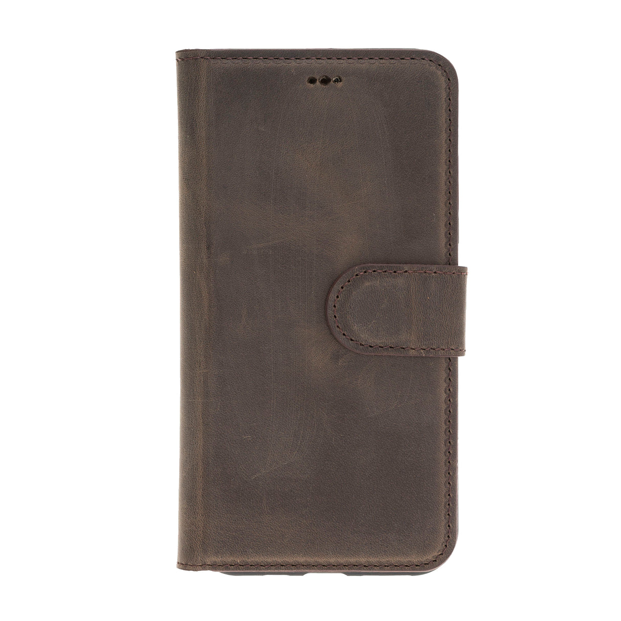 iPhone 11 Pro Mocha Leather Detachable 2-in-1 Wallet Case with Card Holder - Hardiston - 3