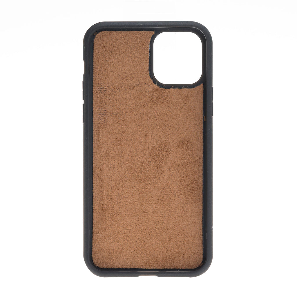 iPhone 11 Pro Mocha Leather Detachable 2-in-1 Wallet Case with Card Holder - Hardiston - 6