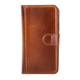 iPhone 11 Pro Russet Leather Detachable Dual 2-in-1 Wallet Case with Card Holder - Hardiston - 3