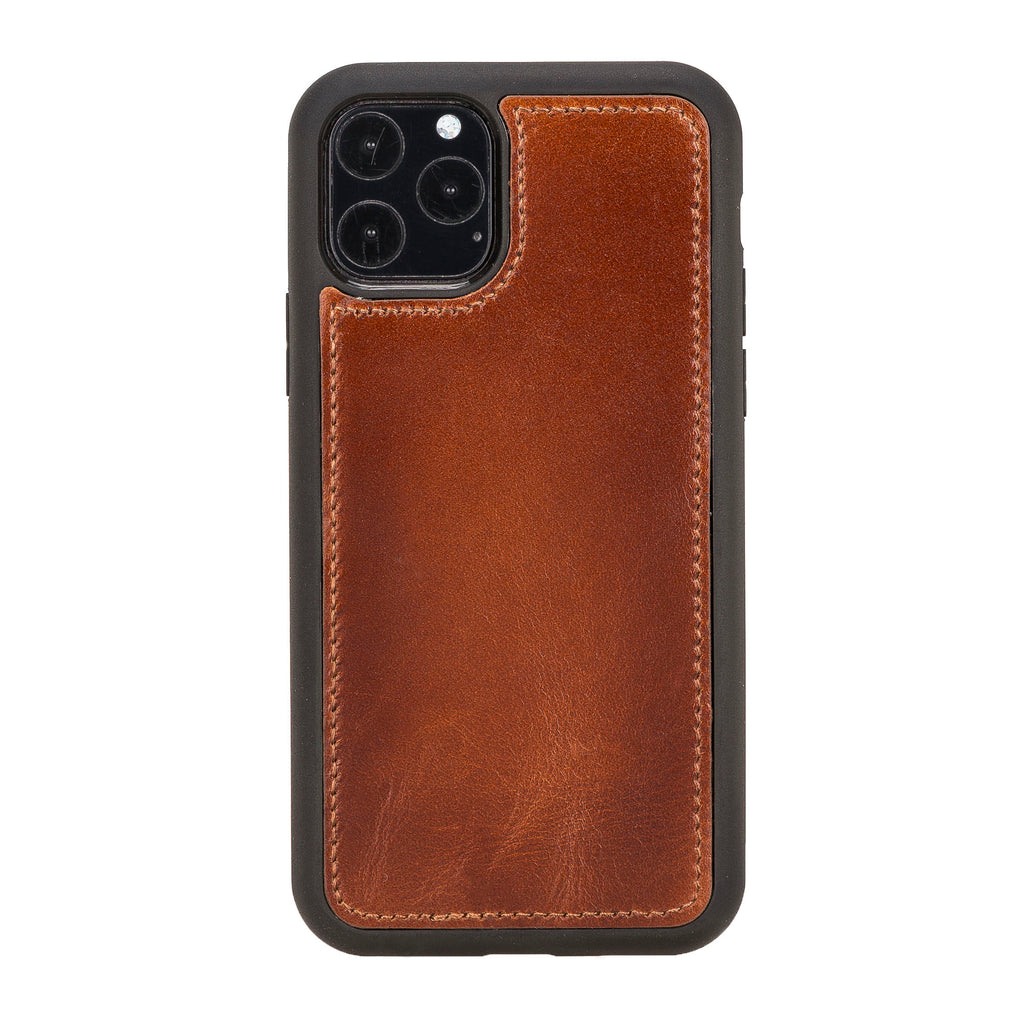iPhone 11 Pro Russet Leather Detachable Dual 2-in-1 Wallet Case with Card Holder - Hardiston - 7
