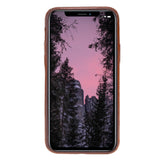 iPhone 11 Pro Russet Leather Snap-On Case with Card Holder - Hardiston - 2