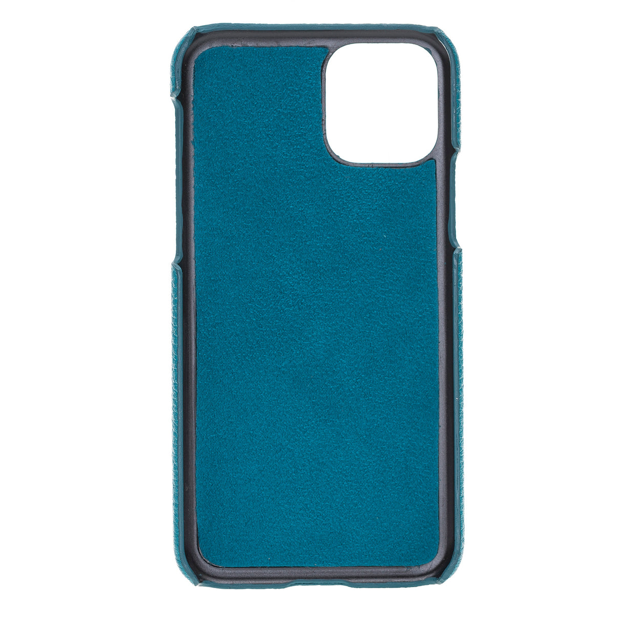 iPhone 11 Pro Turquoise Leather Snap-On Case with Card Holder - Hardiston - 3