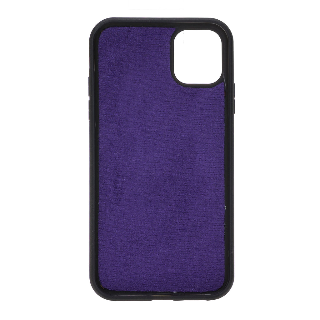 iPhone 11 Purple Leather Detachable Dual 2-in-1 Wallet Case with Card Holder - Hardiston - 8