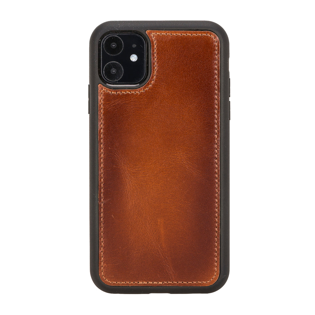 iPhone 11 Russet Leather Detachable Dual 2-in-1 Wallet Case with Card Holder - Hardiston - 7