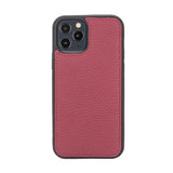 iPhone 12 Burgundy Leather Detachable 2-in-1 Wallet Case with Card Holder and MagSafe - Hardiston - 5