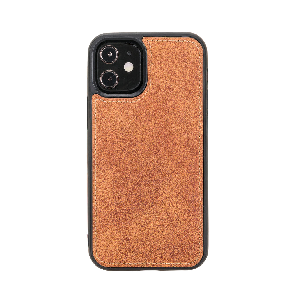 iPhone 12 Mini Amber Leather Detachable 2-in-1 Wallet Case with Card Holder and MagSafe - Hardiston - 5