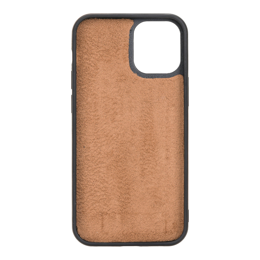 iPhone 12 Mini Mocha Leather Detachable 2-in-1 Wallet Case with Card Holder and MagSafe - Hardiston - 6
