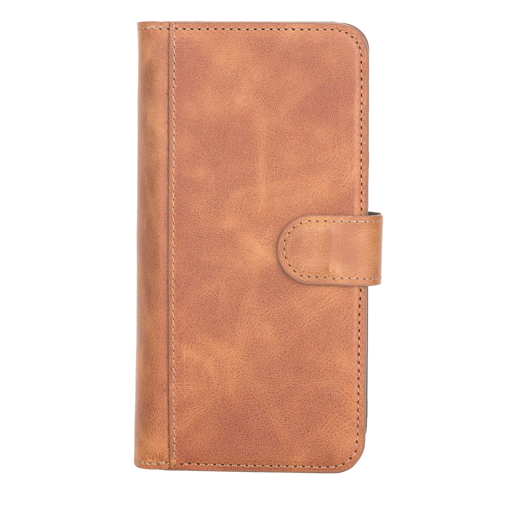iPhone 12 Pro Amber Leather Detachable Dual 2-in-1 Wallet Case with Card Holder and MagSafe - Hardiston - 5