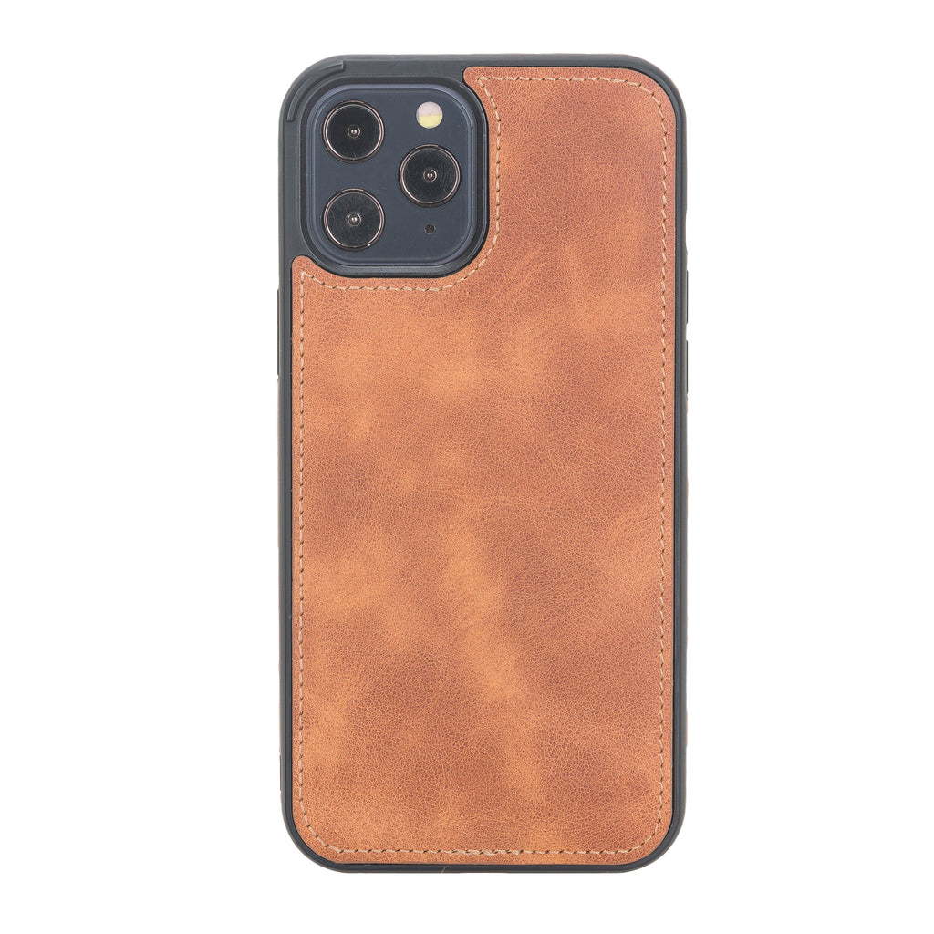 iPhone 12 Pro Amber Leather Detachable Dual 2-in-1 Wallet Case with Card Holder and MagSafe - Hardiston - 7
