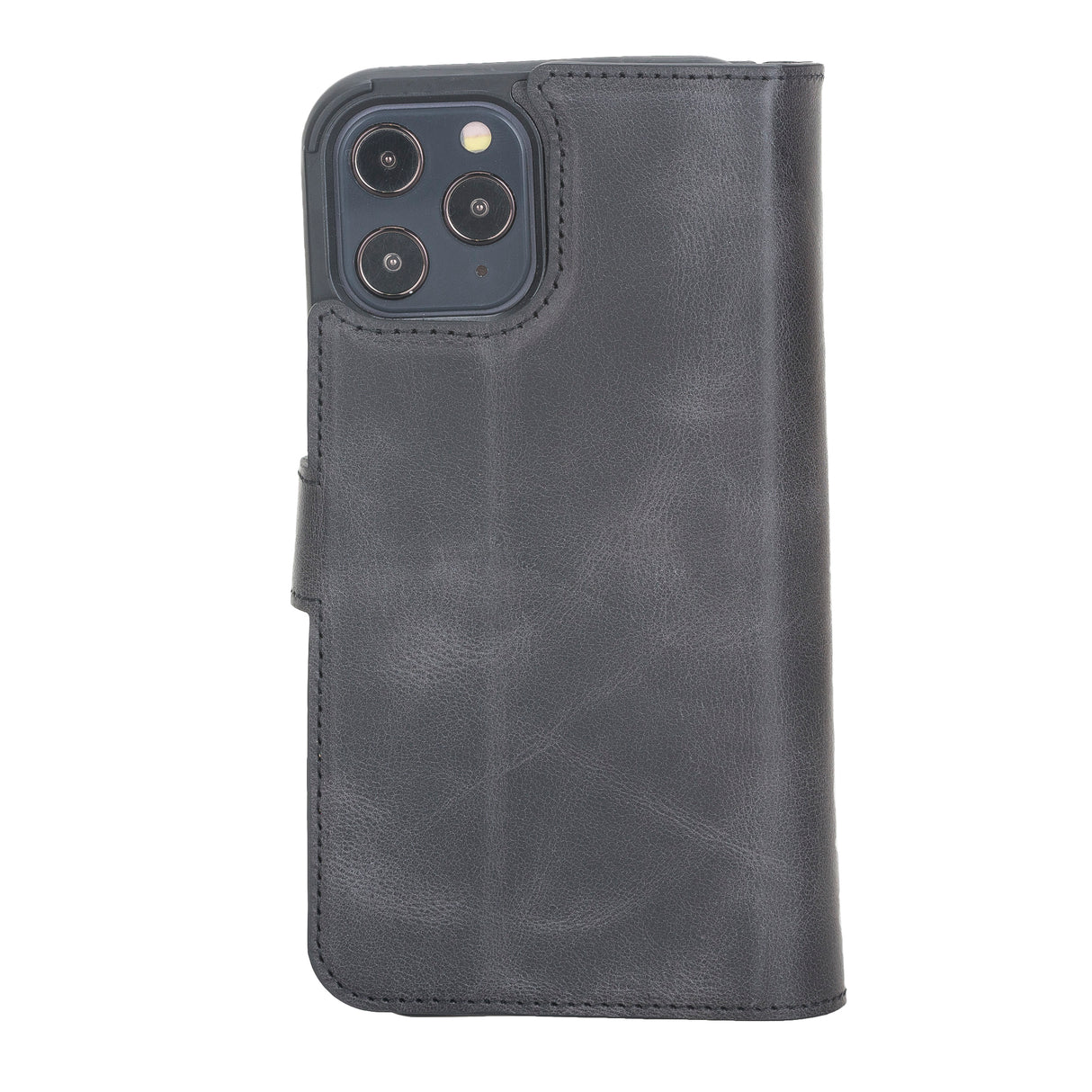 iPhone 12 Pro Black Leather Detachable Dual 2-in-1 Wallet Case with Card Holder and MagSafe - Hardiston - 6