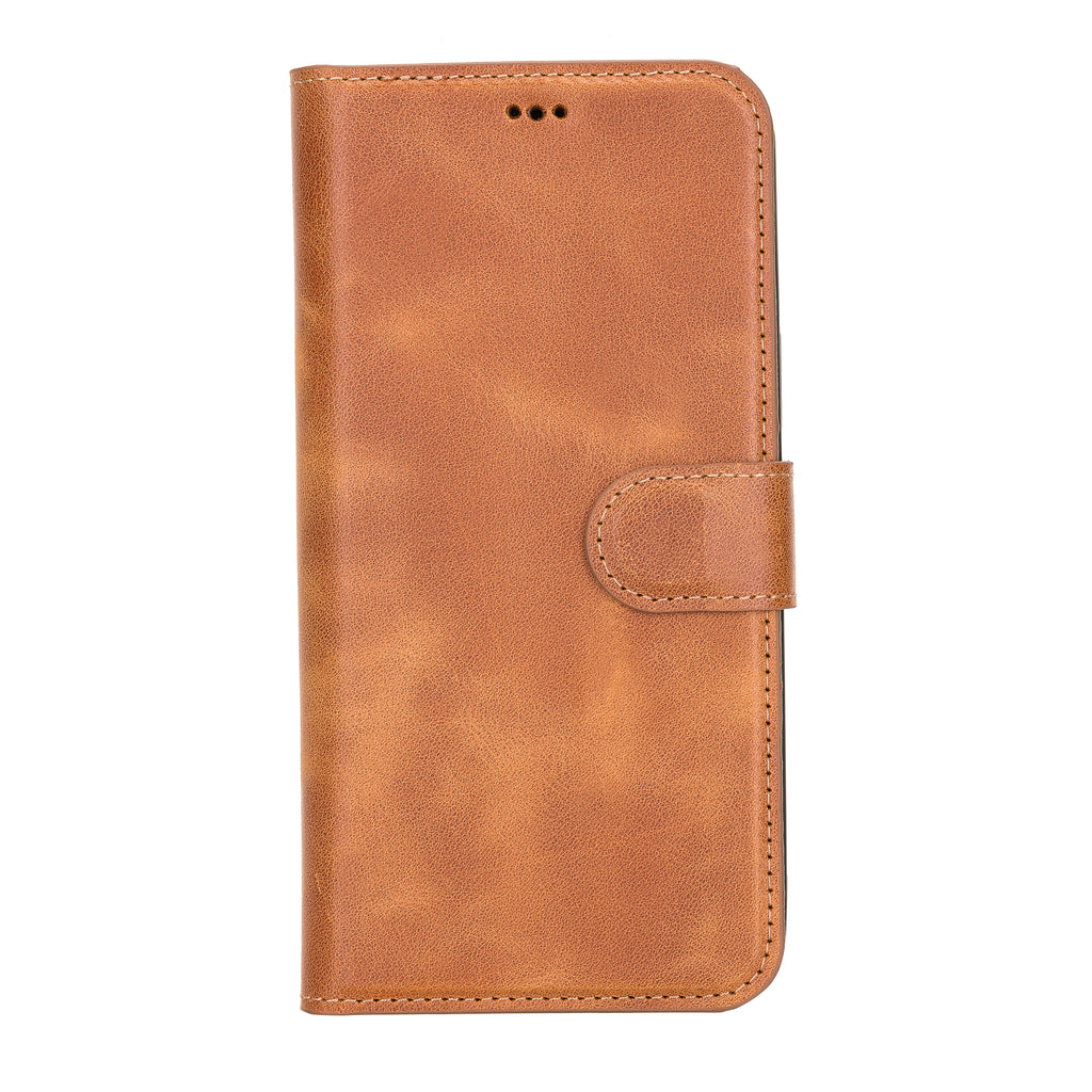 iPhone 12 Pro Max Amber Leather Detachable 2-in-1 Wallet Case with Card Holder and MagSafe - Hardiston - 3