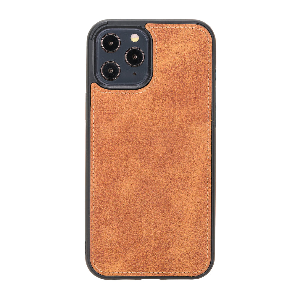 iPhone 12 Pro Max Amber Leather Detachable 2-in-1 Wallet Case with Card Holder and MagSafe - Hardiston - 5