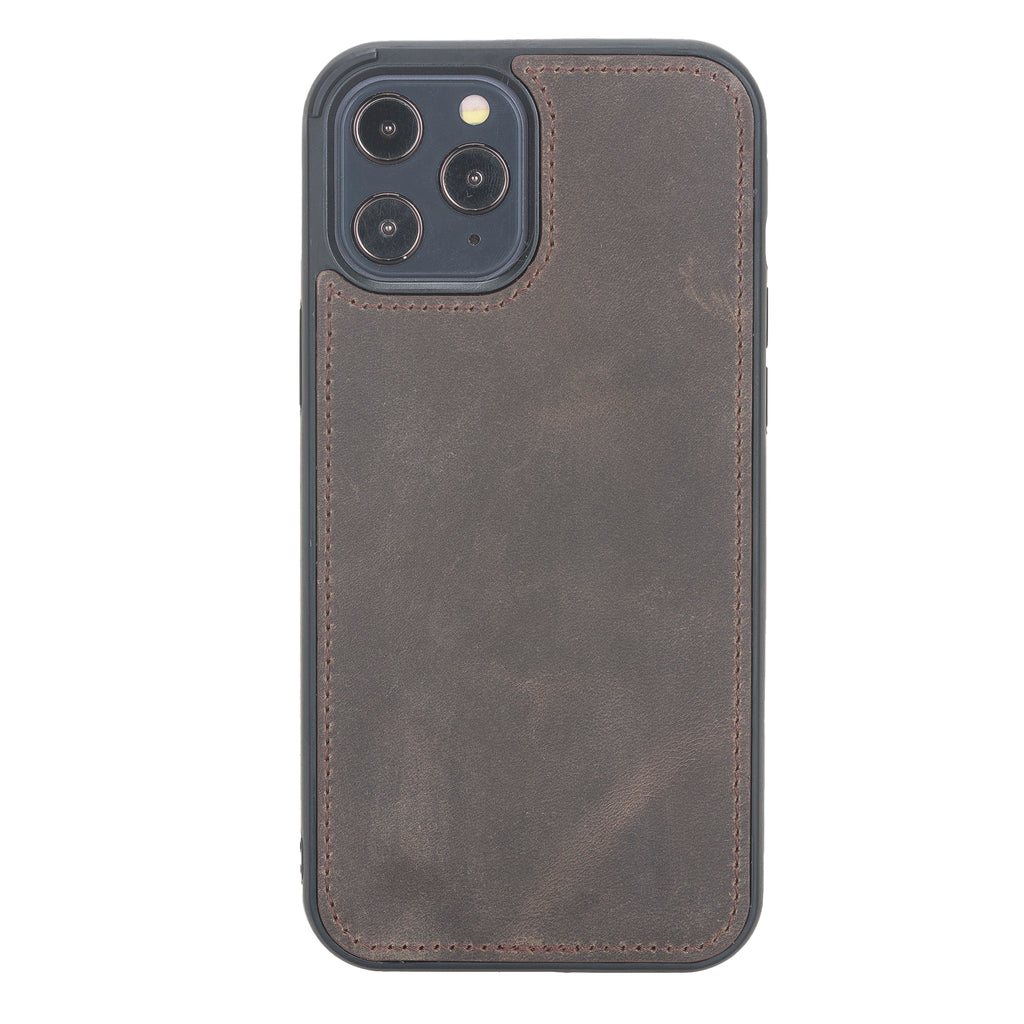 iPhone 12 Pro Max Mocha Leather Detachable Dual 2-in-1 Wallet Case with Card Holder and MagSafe - Hardiston - 7