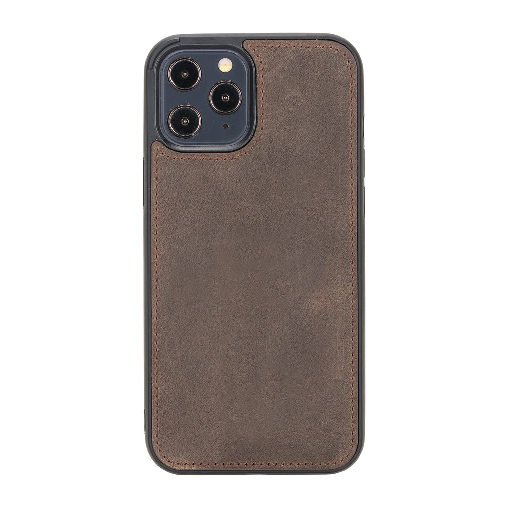 iPhone 12 Pro Max Mocha Leather Detachable 2-in-1 Wallet Case with Card Holder and MagSafe - Hardiston - 5