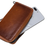 iPhone 12 Pro Max Russet Leather 2-in-1 Wallet Purse with Card Holder - Hardiston - 4