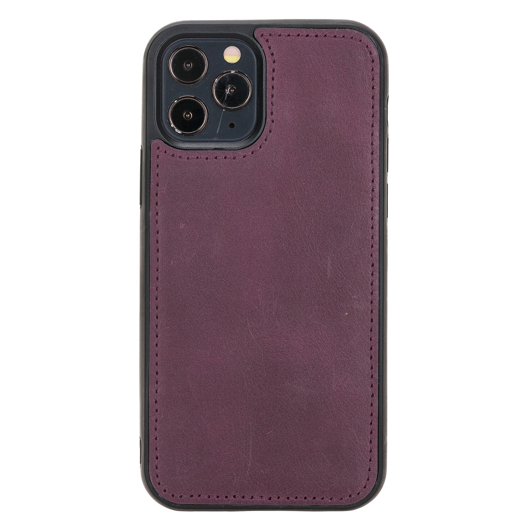 iPhone 12 Pro Purple Leather Detachable 2-in-1 Wallet Case with Card Holder and MagSafe - Hardiston - 5