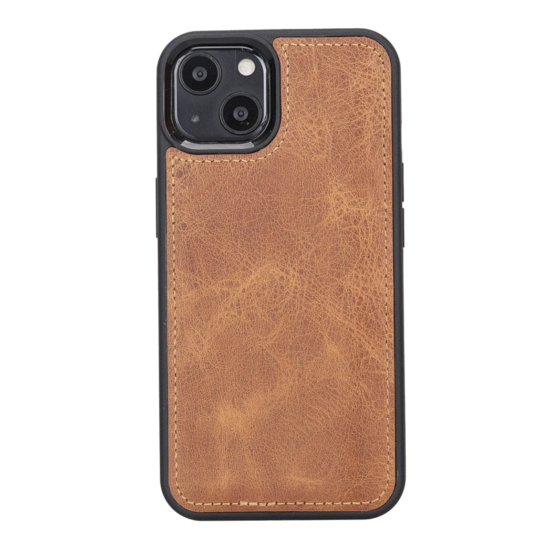 iPhone 13 Amber Leather Detachable Dual 2-in-1 Wallet Case with Card Holder and MagSafe - Hardiston - 7