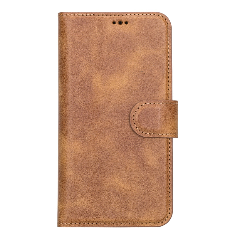 iPhone 13 Amber  Leather Detachable 2-in-1 Wallet Case with Card Holder and MagSafe - Hardiston - 3