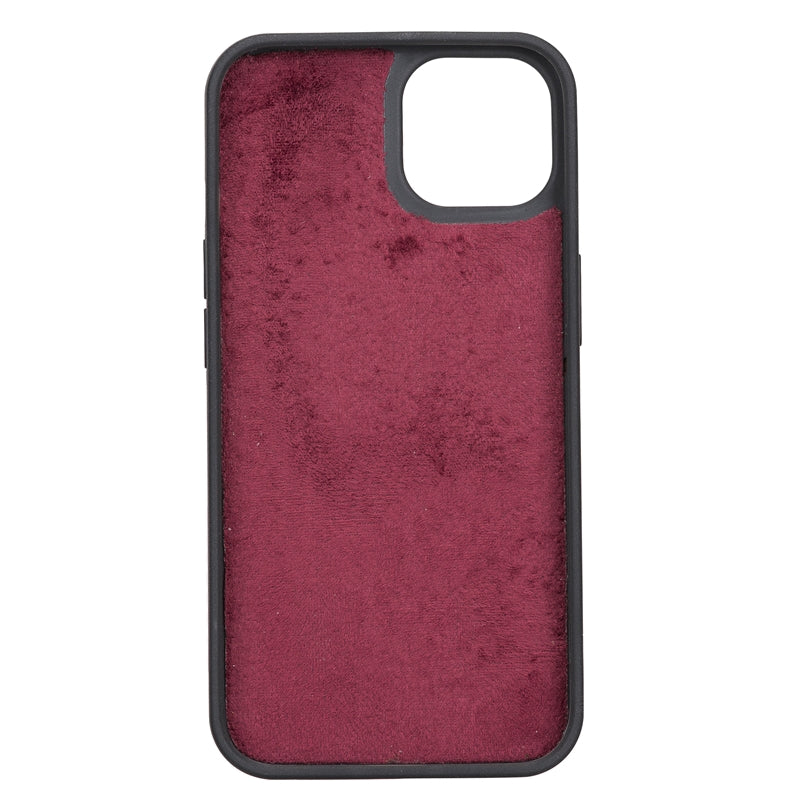 iPhone 13 Burgundy Leather Detachable 2-in-1 Wallet Case with Card Holder and MagSafe - Hardiston - 6