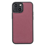 iPhone 13 Mini Burgundy Leather Detachable 2-in-1 Wallet Case with Card Holder and MagSafe - Hardiston - 5