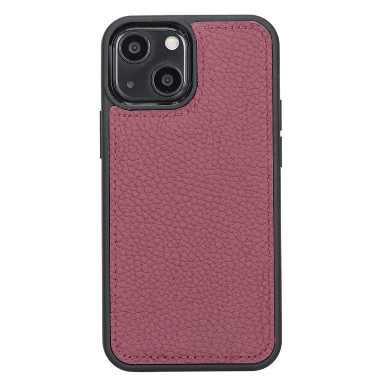 iPhone 13 Mini Burgundy Leather Detachable 2-in-1 Wallet Case with Card Holder and MagSafe - Hardiston - 5