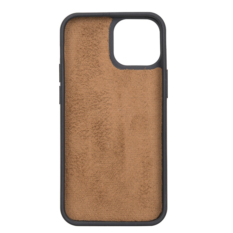iPhone 13 Mini Mocha Leather Detachable 2-in-1 Wallet Case with Card Holder and MagSafe - Hardiston - 6