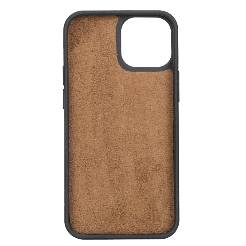 iPhone 13 Mini Russet Leather Snap-On Case with MagSafe - Hardiston - 3