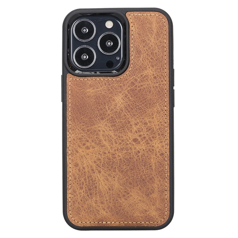iPhone 13 Pro Amber Leather Detachable Dual 2-in-1 Wallet Case with Card Holder and MagSafe - Hardiston - 7