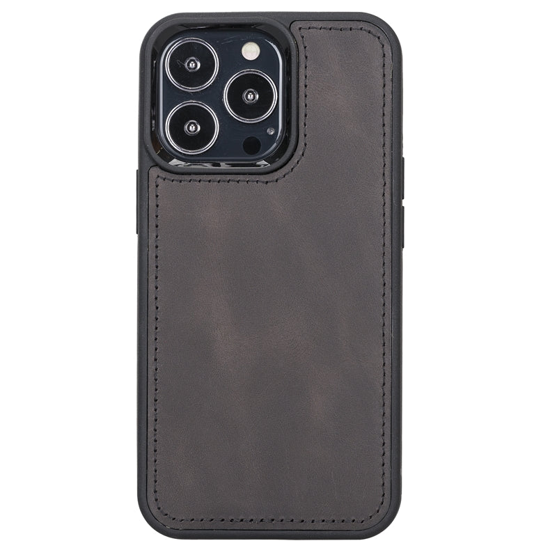 iPhone 13 Pro Black Leather Detachable Dual 2-in-1 Wallet Case with Card Holder and MagSafe - Hardiston - 7