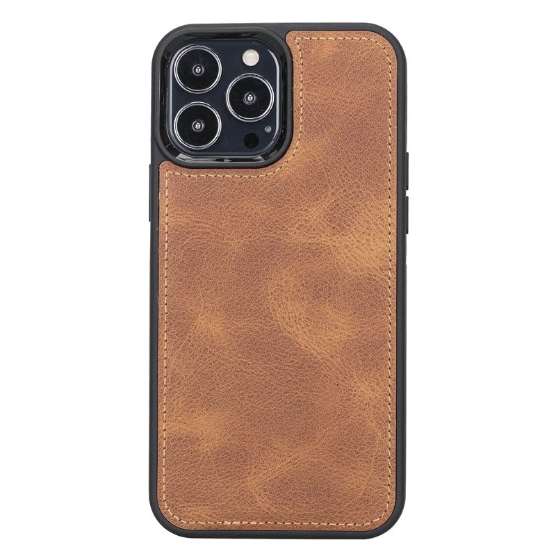iPhone 13 Pro Max Amber Leather Detachable Dual 2-in-1 Wallet Case with Card Holder and MagSafe - Hardiston - 7