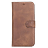 iPhone 13 Pro Max Brown Leather Detachable 2-in-1 Wallet Case with Card Holder and MagSafe - Hardiston - 3