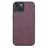 iPhone 13 Purple Leather Detachable Dual 2-in-1 Wallet Case with Card Holder and MagSafe - Hardiston - 7