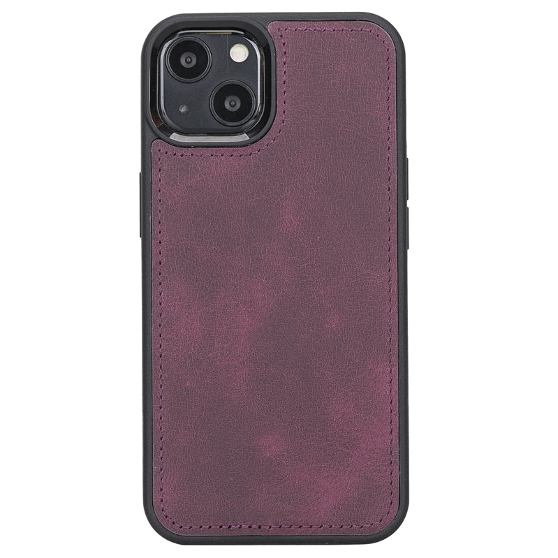 iPhone 13 Purple  Leather Detachable 2-in-1 Wallet Case with Card Holder and MagSafe - Hardiston - 5