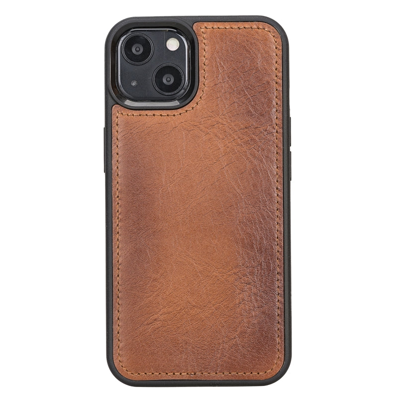 iPhone 13 Russet Leather Snap-On Case with MagSafe - Hardiston - 1