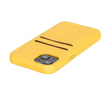 iPhone 13 Yellow Leather Snap-On Case with Card Holder - Hardiston - 7