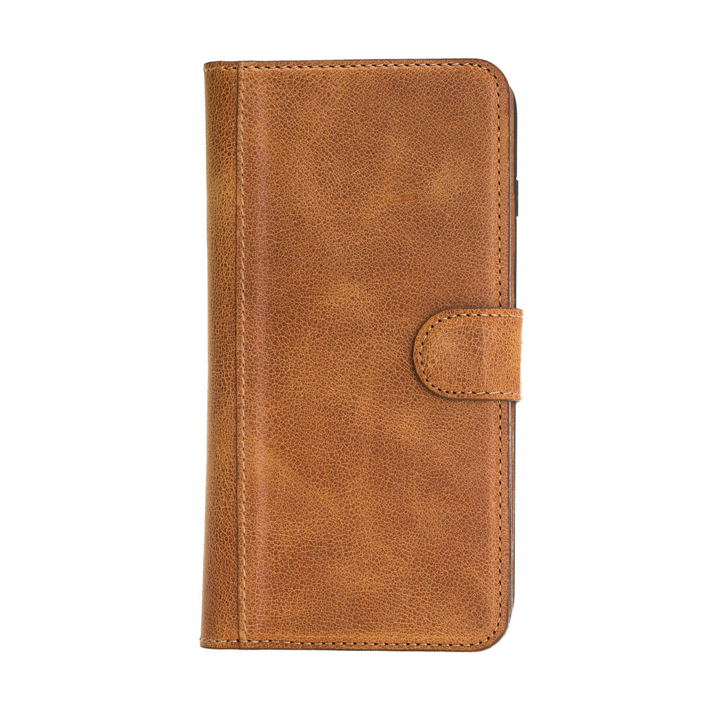 iPhone 8 Plus / 7 Plus Amber Leather Detachable Dual 2-in-1 Wallet Case with Card Holder and MagSafe - Hardiston - 5