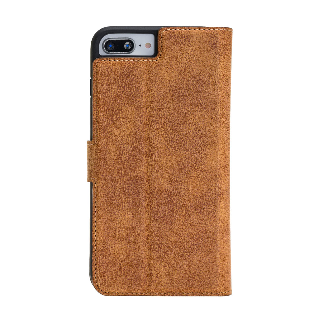 iPhone 8 Plus / 7 Plus Amber Leather Detachable Dual 2-in-1 Wallet Case with Card Holder and MagSafe - Hardiston - 6