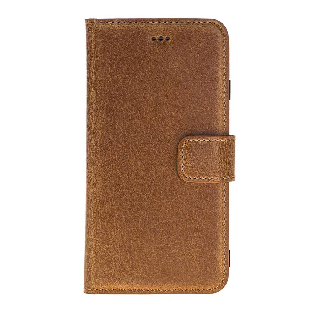 iPhone 8 Plus / 7 Plus Amber Leather Detachable 2-in-1 Wallet Case with Card Holder and MagSafe - Hardiston - 4