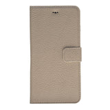 iPhone 8 Plus / 7 Plus Beige Leather Detachable 2-in-1 Wallet Case with Card Holder and MagSafe - Hardiston - 4