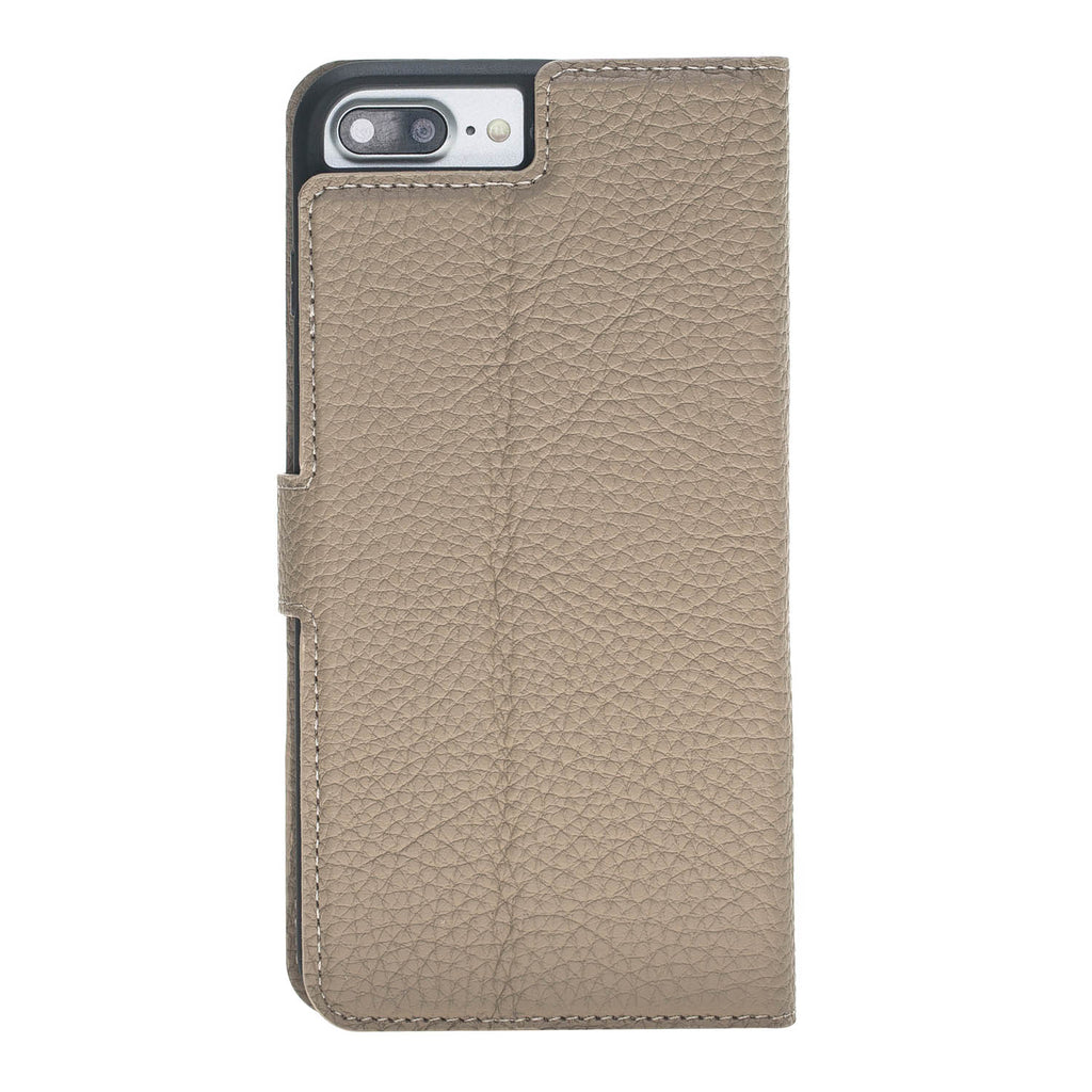 iPhone 8 Plus / 7 Plus Beige Leather Detachable 2-in-1 Wallet Case with Card Holder and MagSafe - Hardiston - 5